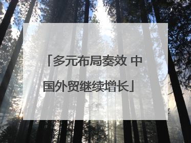 多元布局奏效 中国外贸继续增长