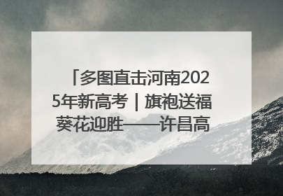 多图直击河南2025年新高考｜旗袍送福 葵花迎胜——许昌高考首日拉开帷幕