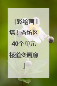 彩绘画上墙！香坊区40个单元楼道变画廊
