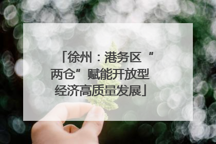 徐州：港务区“两仓”赋能开放型经济高质量发展