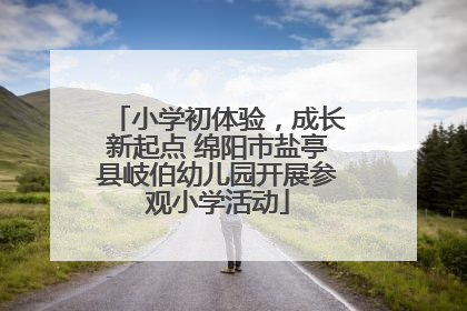 小学初体验，成长新起点 绵阳市盐亭县岐伯幼儿园开展参观小学活动