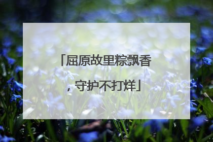 屈原故里粽飘香，守护不打烊