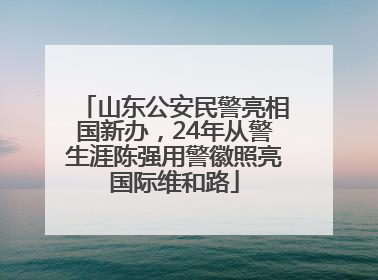 山东公安民警亮相国新办，24年从警生涯陈强用警徽照亮国际维和路