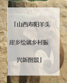 山西寿阳羊头崖乡绘就乡村振兴新图景