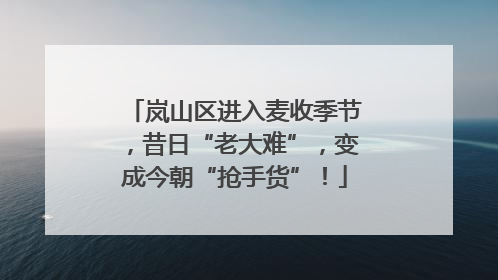 岚山区进入麦收季节，昔日“老大难”，变成今朝“抢手货”！