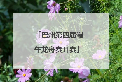 巴州第四届端午龙舟赛开赛