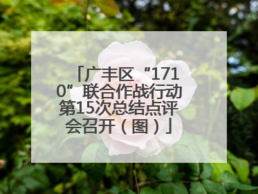 广丰区“1710”联合作战行动第15次总结点评会召开（图）