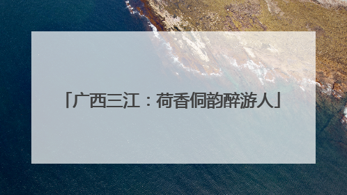 广西三江：荷香侗韵醉游人