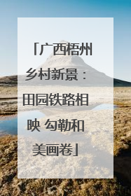 广西梧州乡村新景：田园铁路相映 勾勒和美画卷