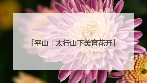 平山：太行山下美育花开