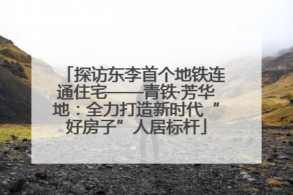 探访东李首个地铁连通住宅——青铁·芳华地：全力打造新时代“好房子”人居标杆