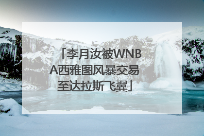 李月汝被WNBA西雅图风暴交易至达拉斯飞翼
