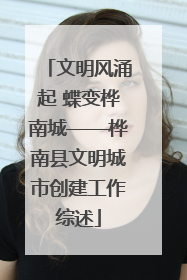 文明风涌起 蝶变桦南城——桦南县文明城市创建工作综述