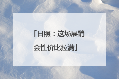 日照：这场展销会性价比拉满
