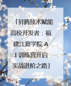昇腾技术赋能高校开发者：福建江夏学院 AI 训练营开启实战进阶之路