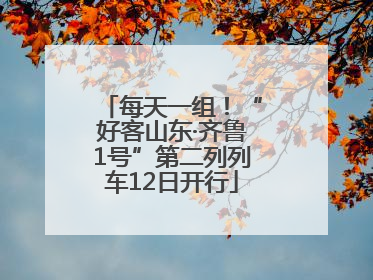 每天一组！“好客山东·齐鲁1号”第二列列车12日开行