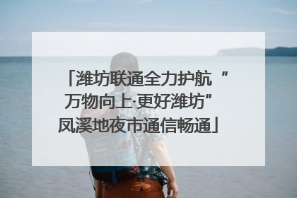潍坊联通全力护航“万物向上·更好潍坊”凤溪地夜市通信畅通