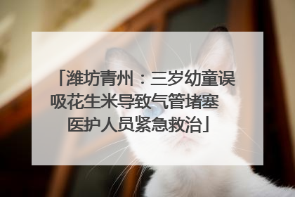 潍坊青州：三岁幼童误吸花生米导致气管堵塞 医护人员紧急救治
