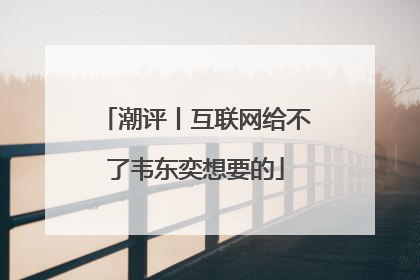 潮评丨互联网给不了韦东奕想要的
