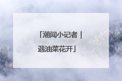 潮闻小记者｜遇油菜花开