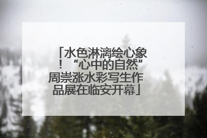 水色淋漓绘心象！“心中的自然”周崇涨水彩写生作品展在临安开幕