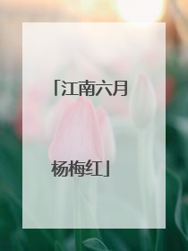 江南六月杨梅红
