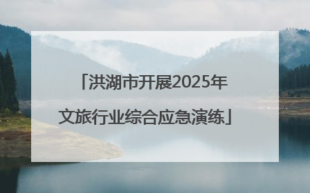 洪湖市开展2025年文旅行业综合应急演练