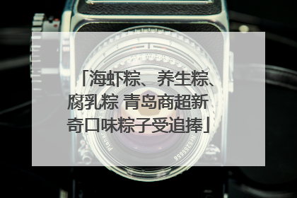 海虾粽、养生粽、腐乳粽 青岛商超新奇口味粽子受追捧
