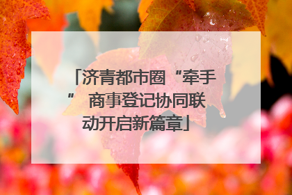 济青都市圈“牵手” 商事登记协同联动开启新篇章