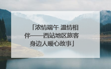 浓情端午 温情相伴——西站地区旅客身边人暖心故事