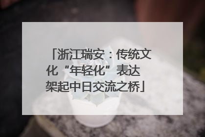 浙江瑞安：传统文化“年轻化”表达 架起中日交流之桥