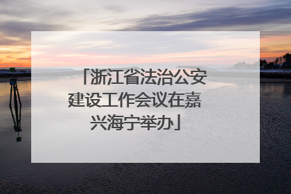 浙江省法治公安建设工作会议在嘉兴海宁举办