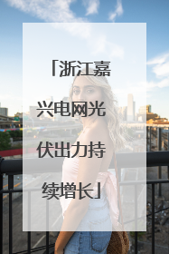 浙江嘉兴电网光伏出力持续增长