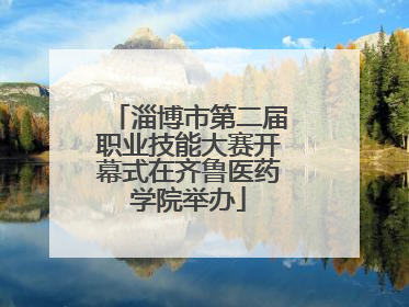 淄博市第二届职业技能大赛开幕式在齐鲁医药学院举办