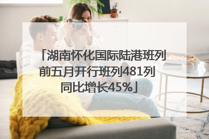 湖南怀化国际陆港班列前五月开行班列481列 同比增长45%