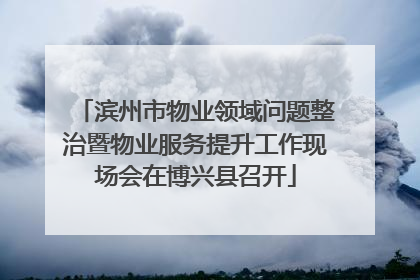 滨州市物业领域问题整治暨物业服务提升工作现场会在博兴县召开