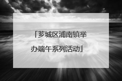 芗城区浦南镇举办端午系列活动