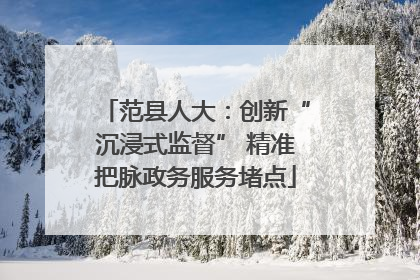 范县人大：创新“沉浸式监督” 精准把脉政务服务堵点