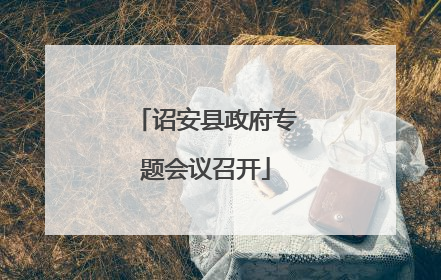诏安县政府专题会议召开