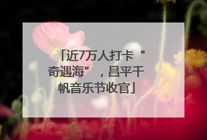近7万人打卡“奇遇海”，昌平千帆音乐节收官