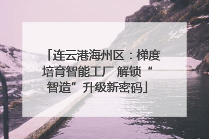 连云港海州区：梯度培育智能工厂 解锁“智造”升级新密码