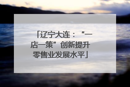 辽宁大连：“一店一策”创新提升零售业发展水平