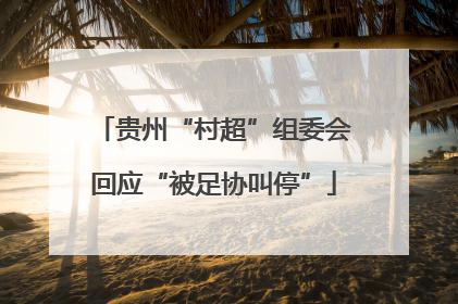 贵州“村超”组委会回应“被足协叫停”