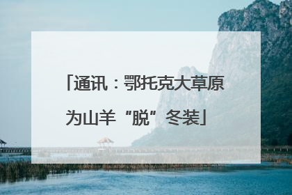 通讯：鄂托克大草原为山羊“脱”冬装