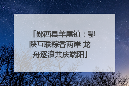 郧西县羊尾镇：鄂陕互联粽香两岸 龙舟逐浪共庆端阳
