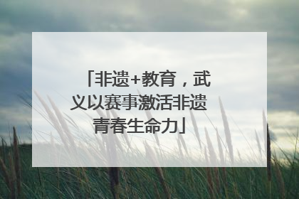非遗+教育，武义以赛事激活非遗青春生命力