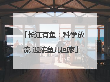 长江有鱼：科学放流 迎接鱼儿回家