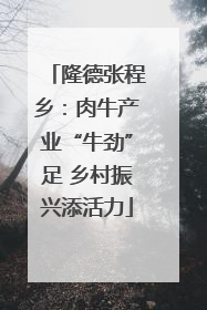 隆德张程乡：肉牛产业“牛劲”足 乡村振兴添活力