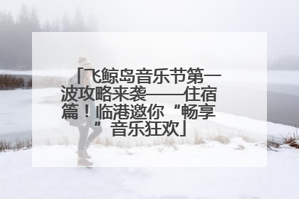 飞鲸岛音乐节第一波攻略来袭——住宿篇！临港邀你“畅享”音乐狂欢