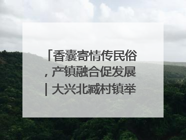 香囊寄情传民俗，产镇融合促发展｜大兴北臧村镇举办端午主题活动